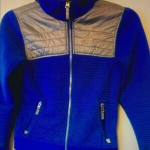 Blue and Gray Kids Jacket